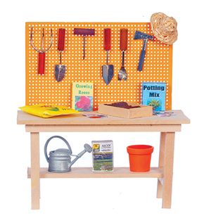 Potting Bench with Accessories (127 x 53 x 138Hmm)
