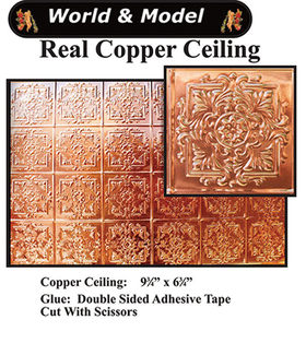 Copper Ceiling 1 Sheet (9 3/4"  x 6 3/4" )