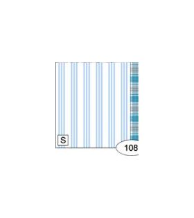 1:24 Wallpaper Blue Stripes (8 X 10.5 in (20.3 X 26.7 cm) Border 1/2 in (1.3 cm))