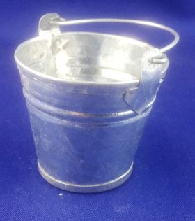 Silver Bucket (45mm Top Diam, 32mm Bottom Diam, 40mmH)