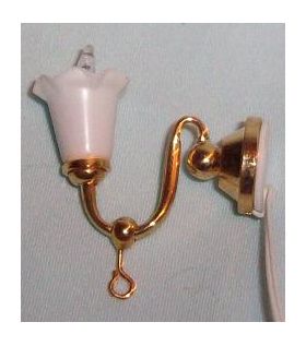 Single Fluted Shade with Loop Wall Light