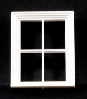 1:24 Victorian Window, 4 Pane (1-5/8" x 3/8" x 2")