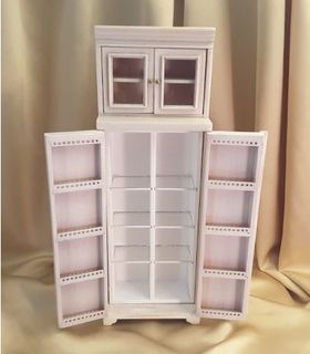 Open Cambridge Manor Refrigerator Cabinet White Wash (2-5/8"W x 1-11/16" D x 7-9/16" T)