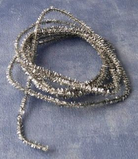 Silver Christmas Tinsel (200cm x 0.5cm)