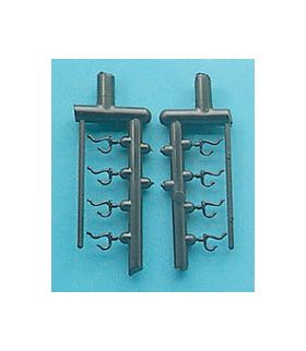 Clothes Hook, 8 Piece (8mm) Plastic