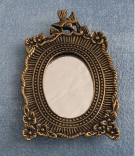 Mirror Oval Brass (40 x 60mm)