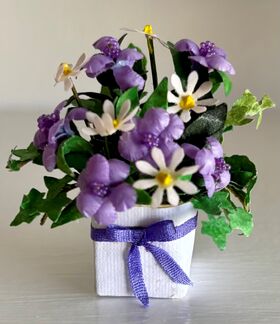 Gift Box with Flowers by Kathy Brindle (40Hmm)