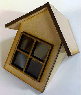 1:24 Dormer Window Laser Cut Kit (Front: 46W x 70hmm, Ridge: 81mm)