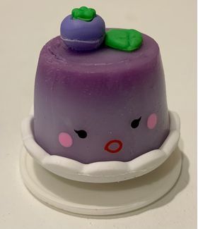 1:6 Cake / Eraser Purple (30mm Diameter) (Rubber)