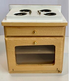 Kitchen Unit Stove Pine / White (73W x 50D x 88Hmm)
