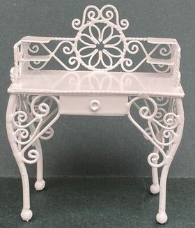 Dressing Table White Wire (86W x 40D x 100Hmm)