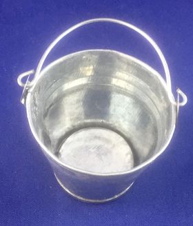 Silver Bucket (45mm Top Diam, 32mm Bottom Diam, 40mmH)