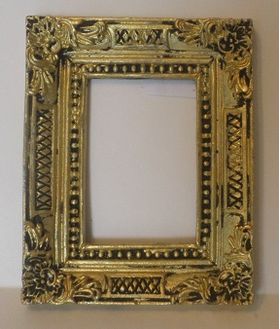 Resin Frame Gold with Black Detail (63 x 50 x 6mm)