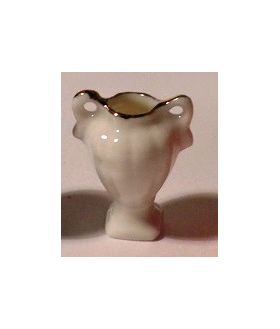 Urn Small White (13Diam x 20Hmm)