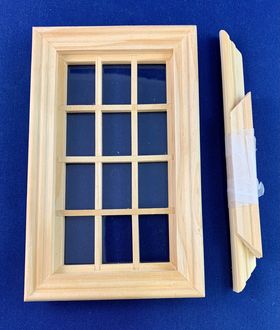 Window with Georgian Mullions (85W x 140H fits 72W x 125Hmm)