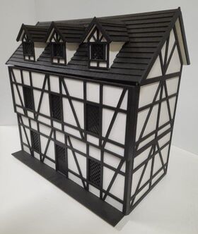 1:24 Tudor House Kit by David Slater (450W x 290D x 420Hmm)