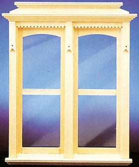 Yorktown Double Window with Trim Nonworking (Fits Opening:  4-9/16"W X 5-15/16"H X 5/16"D)