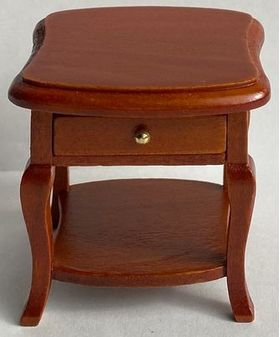 Bedside Table Curved Top, Brown (50 x 40 x 50Hmm)