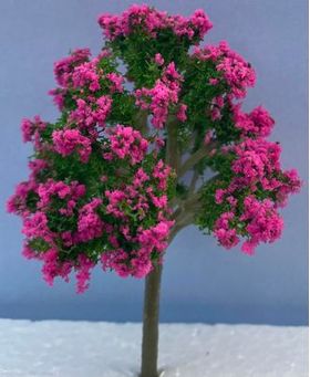 7cm Tree with Pink Flowers