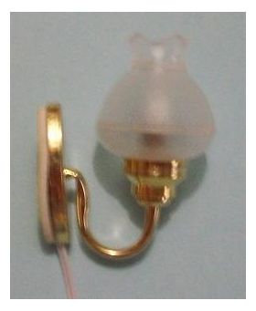 Single Fluted with Fancy Shade Wall Light