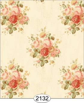 Robin Floral Peach Wallpaper (267 X 413mm)