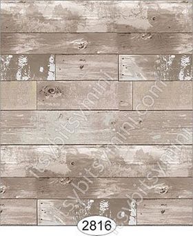 Reclaimed Wood Floor - Tan Wallpaper (267 X 413mm)