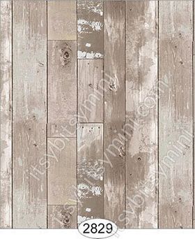Reclaimed Wood Floor - Tan Wallpaper (267 X 413mm)