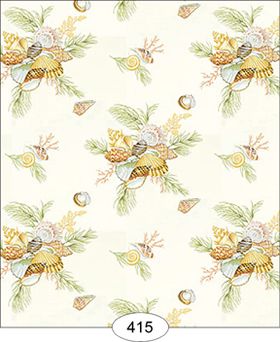 Seashells and Coral Sand Wallpaper (267 X 413mm)