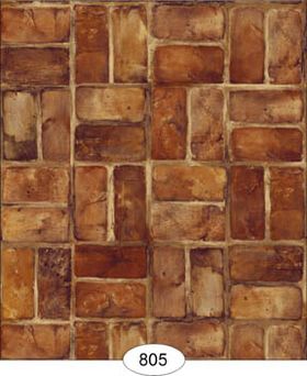 Set Brick Brown Wallpaper (267 x 413mm)