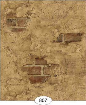 Weathered Plaster Brown Wallpaper (267 X 413mm)