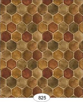 Honeycomb Tile Brown Wallpaper (267 X 413mm)