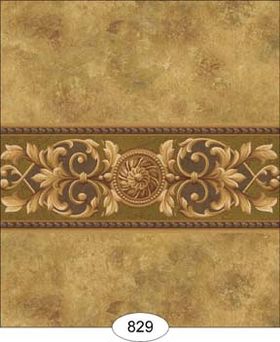 Medallion - Green - Marble Wallpaper (267 X 413mm)