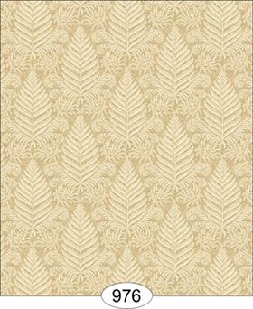 Fern Damask Beige Wallpaper (267 X 413mm)