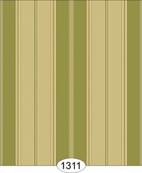 Broad Stripe Green Wallpaper (267 X 413mm)