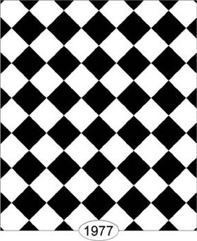 Tile Black and White Diamond Wallpaper (267 x 413 mm, Tile 6mm)