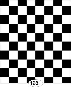 Tile Black and White Check 0.25inch Wallpaper