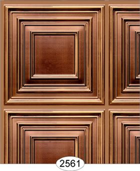 Square Panel Paper Antique Gold Wallpaper (267 X 413mm, Tile: 38mm Square)