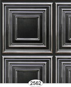 Square Panel Paper Antique Silver Wallpaper (267 X 413mm, Tile: 38mm Square)