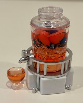 1:6 Juice Dispenser Stand Red/Blue (30 Diameter, 50Hmm)