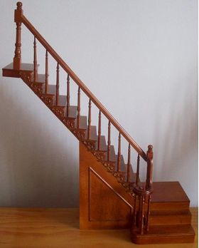 Complete Fancy Staircase Left  with turn (265mm)