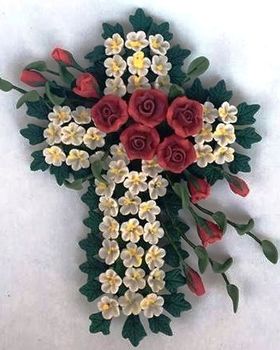 Floral Cross for a Coffin