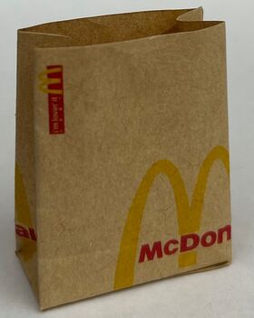 McDonalds Bag, Set of 5 (30 x 38mm)