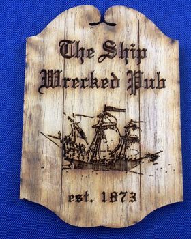 Ship Wrecked Pub Sign (48W x 68Hmm)