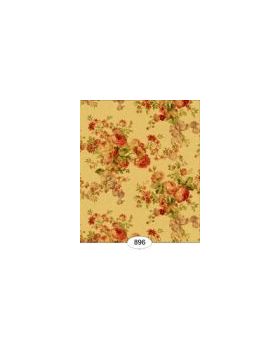 1:24 Wallpaper Rose Floral Tea Stained (203 X 267mm)