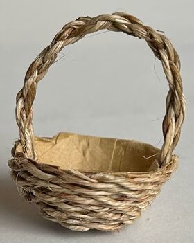 Basket with Handle and Lining (30mm Diameter, 40mmH)