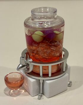 1:6 Juice Dispenser Stand Red/White (30 Diameter, 50Hmm)