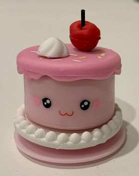 1:6 Cake / Eraser Pink (30mm Diameter) (Rubber)