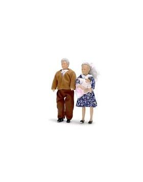 Doll Modern Grandparents /Baby 3pc (5.875"H x 2.5"W x 1"D)