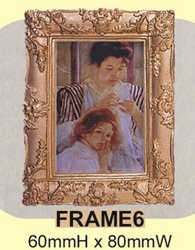 Old Masters Painting with Gilt Frame Large (60x80mm)