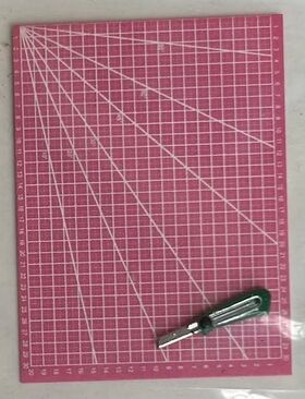 Cutting Mat and Knife Pink (50 x 36mm)